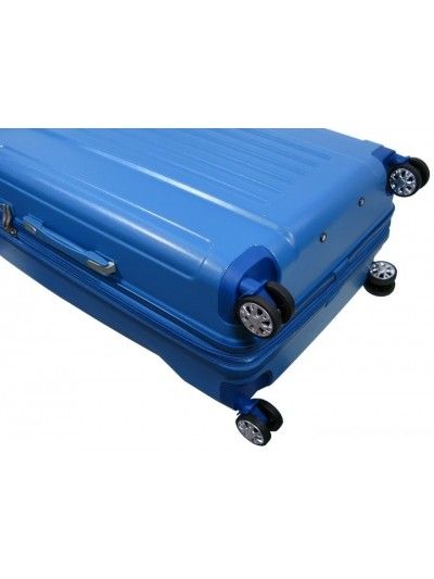 Duża walizka POLIWĘGLAN AIRTEX 963 niebieska TSA
