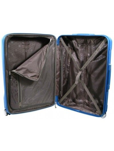 Średnia walizka POLIWĘGLAN AIRTEX 963 niebieska TSA