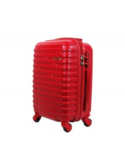 Mała walizka ABS ORMI czerwona kabinowa