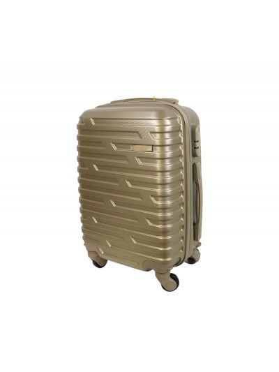Mała walizka ABS ORMI złota kabinowa